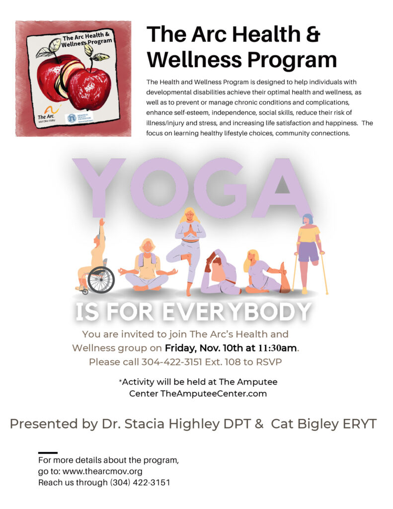 The arc Health and Wellness Program. Yoga is for everybody.